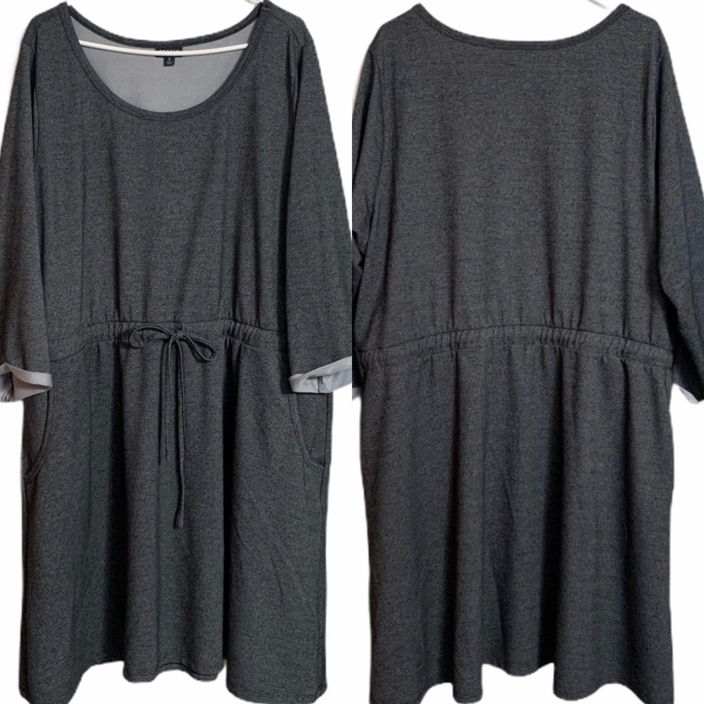 Torrid Dress Plus Size 3 Solid Gray Pull Over
